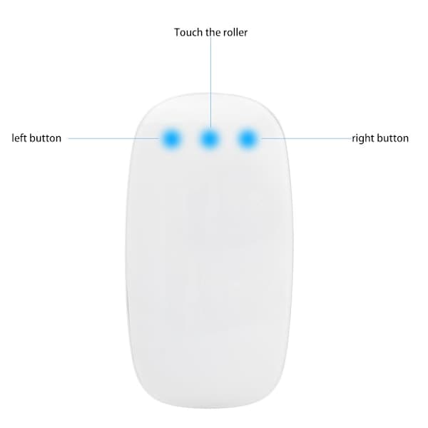 Apple Magic Mouse: Langaton, Bluetooth, Ladattava. Multi-Touch-pinta Ohut Magic Mouse Ohut Ladattava Langaton - Valkoinen