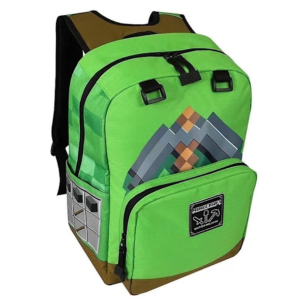 Minecraft skolesekker for grunnskole- og videregående elever, barneryggsekker, stor kapasitet, komfortable og lette å bære A7 A7