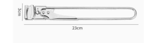 Adjustable Can Opener, Lid Opener, Clamp (Suitable for various bottle caps, maximum diameter approx. 11.2 cm)