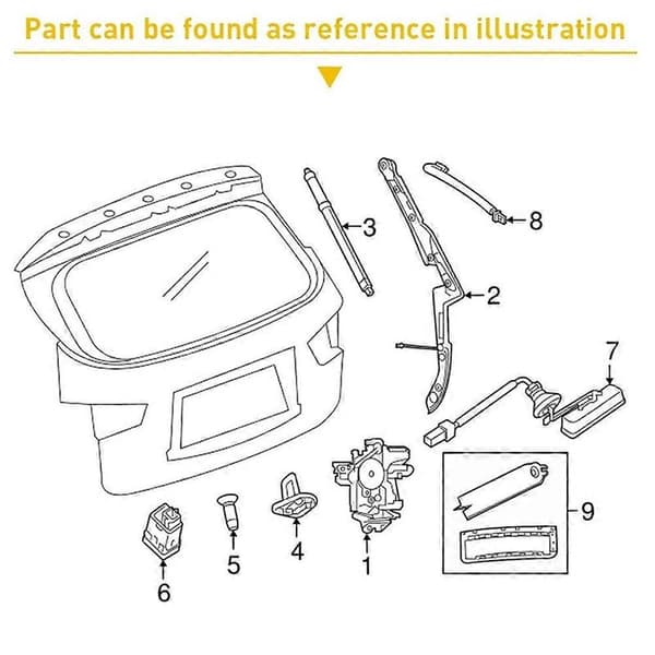 Rear Tailgate Switch Trunk Sensor Switch for Subaru Forester XV Impreza Tribeca 63270-FJ000