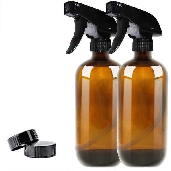 Sprayflaska påfyllningsbar flaska för förvaring 2 st glas och plast