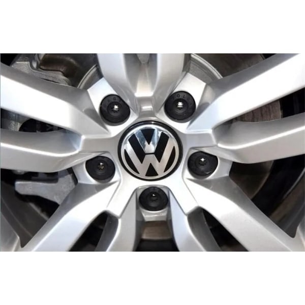 4 kpl - Volkswagen VW Navanavat / Pyörännavan suojukset - Auto Hopea 56 mm - Självhäftande
