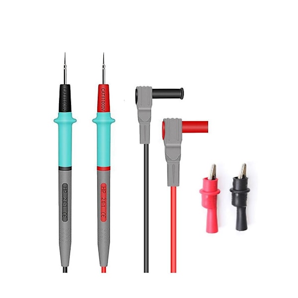 1000V Universal Multimeter Test Leads Soft Silicone Cable Wire for Digital Multi Meter Needle Tip M as shown