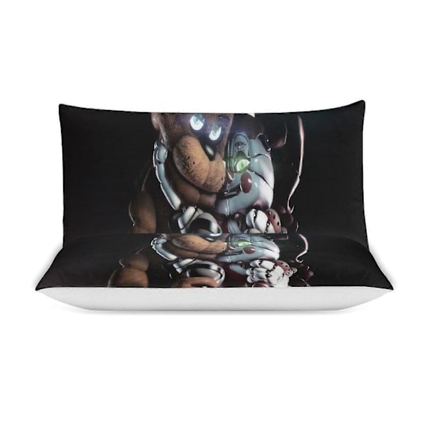 v1316 Five Nightat Freddy Peittosetti Paksu Pehmeä 3-osainen Vuodevaatesetti Koko Kausi Peittopussi 2 Tyynyliinalla Aikuisille Naisille Tytöille Teineille Kotiin Huoneeseen 135x200cm 53x78in