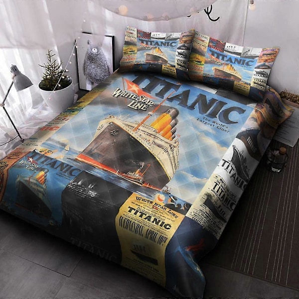 v3626 Lakanat Titanic V Pussilakanasetti Vuodevaatteet Lapset Super Doona Peite Lakanat IU3626 200x200cm 78x78in