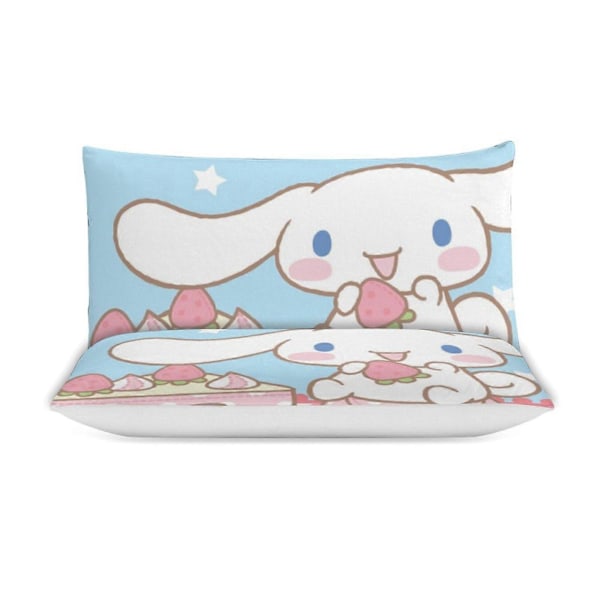 v1415 Cinnamoroll Dynesett Tykkere Myk 3 Deler Sengetøy Sett Helårs Dynetrekk med 2 Putetrekk for Voksne Kvinner Jenter Tenåringer Hjem Rom Dekor io 200x200cm 78x78in