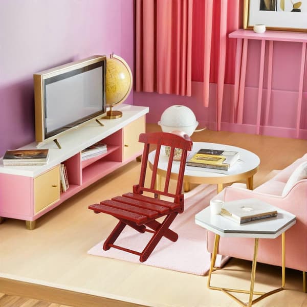 Miniature foldbar strandstol 10 stk. til fehaveindretning