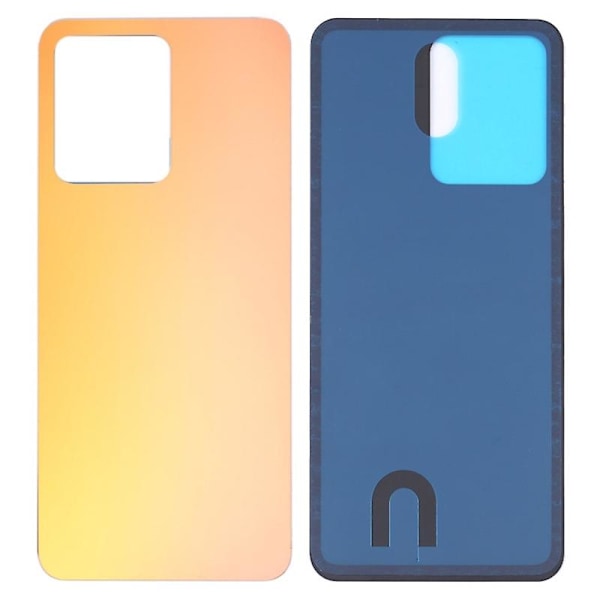 Vivo S12 / V23 5G:n matta takakannen akun kotelon vaihto (ilman logoa) - Musta Multicolor Gold