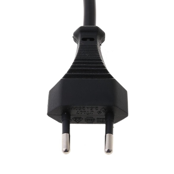Strømadapterkabel EU 2-benet han til IEC 320 C5 Mickey til bærbar strømforsyning 3 Black