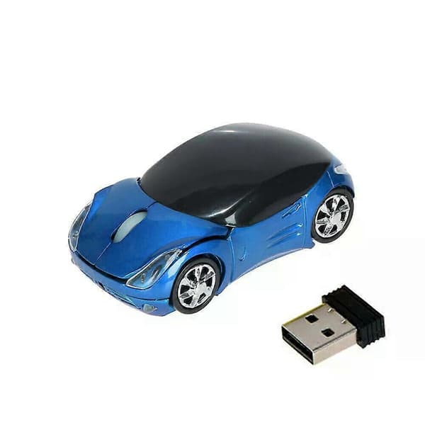 Wireless Mouse Battery Mice Wireless Computer Mouse 2.4G Office Gaming Mouse 3 Buttons Cute Car Interesting Mouse for Laptop PC Pink Pink