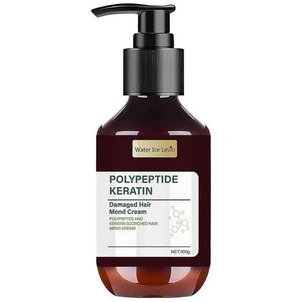 Polypeptid Keratin Hydrerande Utjämnande Hårskadereparationskräm, Djupkonditionerande Hårmask, Hårbehandling för Varaktig Glans och Släthet för Torrt Hår 2PCS