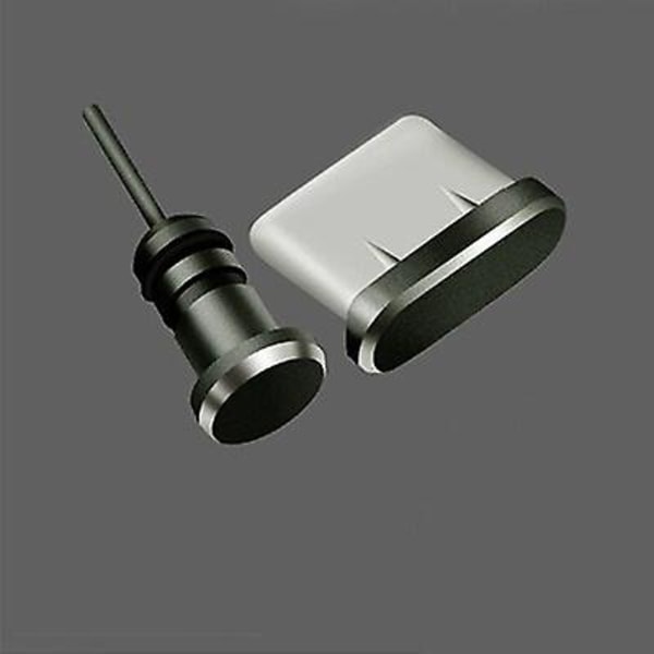 Type C telefonstøvstiksæt USB Type-c-port og 3,5 mm stik til øretelefonstik 9