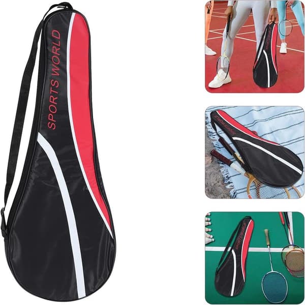 Badmintonracketfutteral, Badmintonracketfutteral Skulderveske Vanntett Badmintonracketveske for Menn Kvinner Ungdom