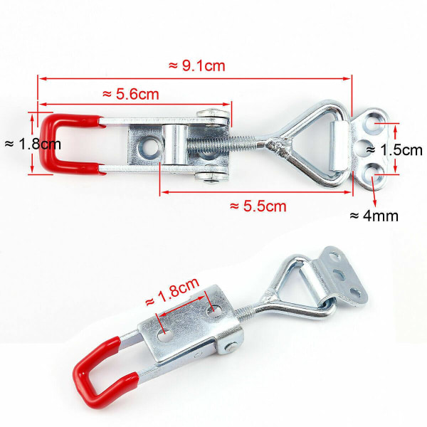 Kabinettboks Håndtak Toggle Catch Latch Lås Klemme Hasp 5stk/10stk 5pcs