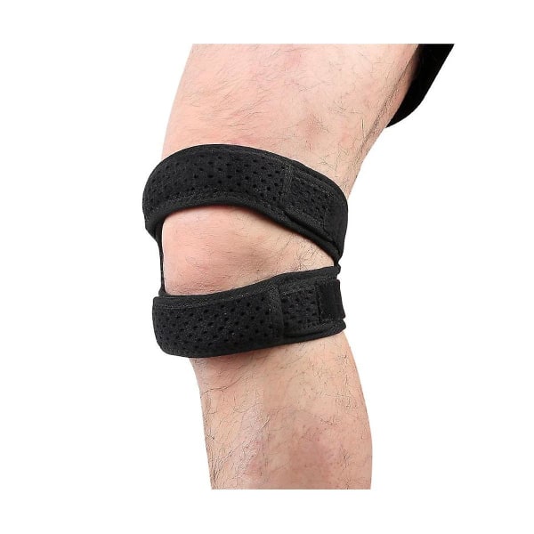Knee Strap Compression And Breathable Patella Band Anti- Knee Support Patella Stabilizer For Sports Black