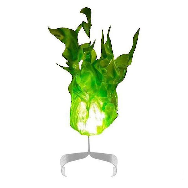 Halloween håndflytende ildkule magisk opplyst flamme ildlys cosplay festrekvisitter Green