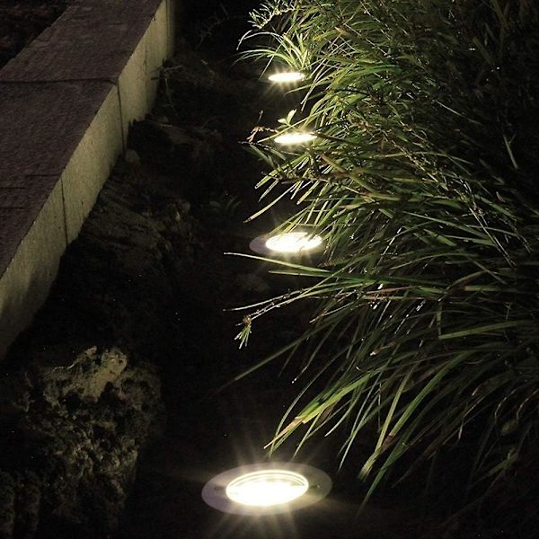 3W Rund LED Solnedgrävd Ljus IP67 Vattentät Simbass Dekor Begravd Lampa Uteplats Landskap Markbrunn Spotlight