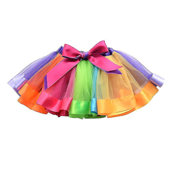 Skirts Kids Girl Skirt Rainbow Tutu Girls Rainbow Tutu Skirt Ballet Skirt Mesh Tutu Skirt Rainbow Tulle Skirt S