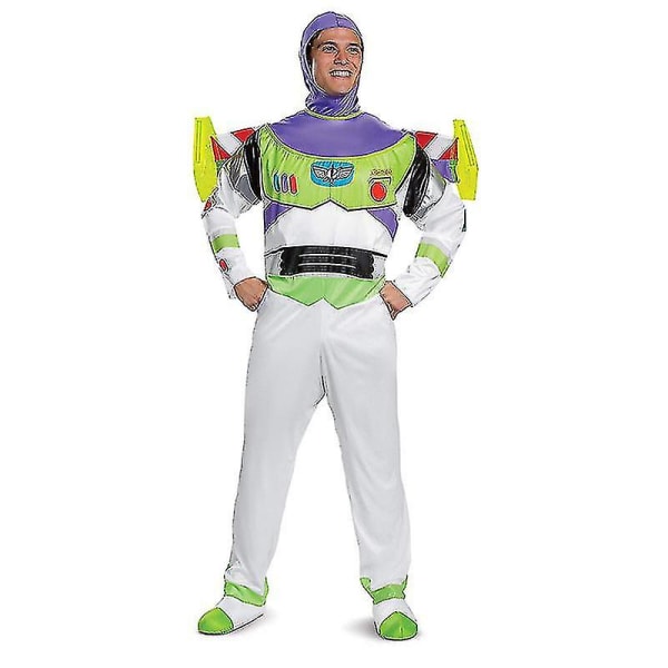 Halloween Toy Story Buzz Lightyear Cosplay-asu, sarjakuvanukke, lavanäytelmä, vartaloasu, aikuisten asu, kokopuku 140
