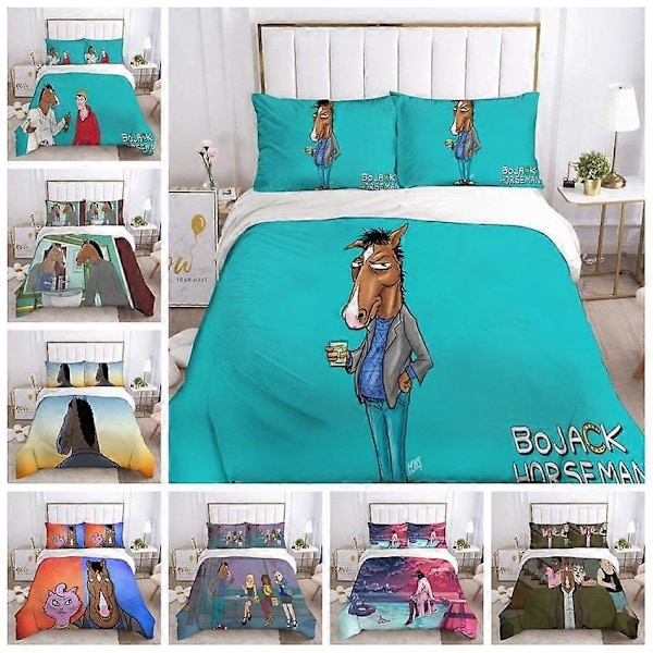 v4832 Påslakanset Present BoJack Horseman Täcke Storlek AU Sängkläder IU4832 135x200cm 53x78in
