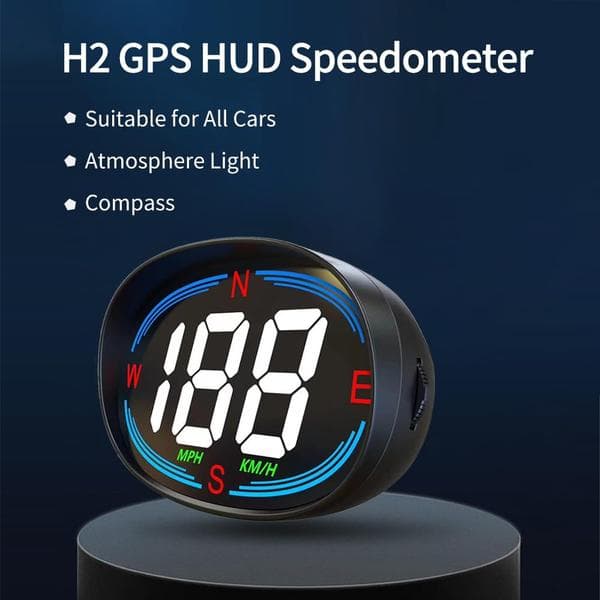 Universal HUD GPS-hastighedsmåler, plug-and-play, understøtter USB-forbindelse og giver head-up-display i bilen.