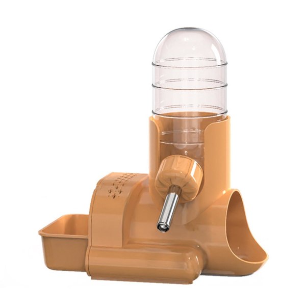 Läcksäker husdjursmatare Multifunktionell stående typ Hamster Den Drinker Orange