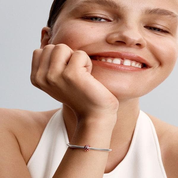 Pandora - Hjerte Rund Clip Charm - Sterlingsølv