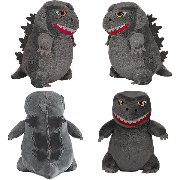 Dinosaurus Pehmolelu Lohikäärme Monster Pehmo Nukke Godzilla Täytetty Eläin Syntymäpäiväjuhlat Harmaa 20cm/8inch