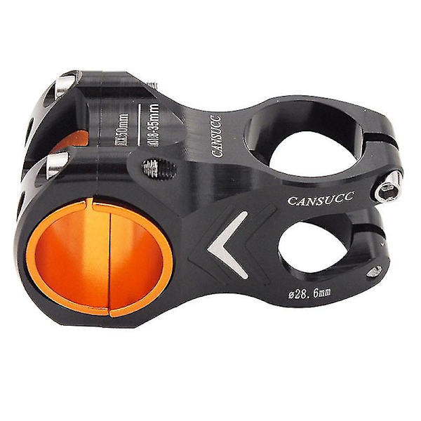 Sykkelstamme Fjellterrengsykkelstamme Ultralett Stamme 35mm/31.8mm Styrestamme Riser Svart black