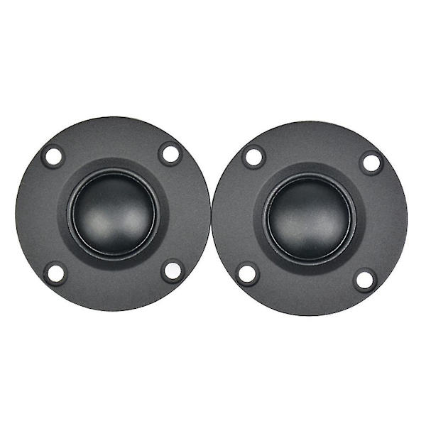 2 stk. Diskant 1,5 tommer 6ohm 30w Dome Silkefilm Diskant Hifi Diskant Højttaler Lyd Højttaler Med Hea Black