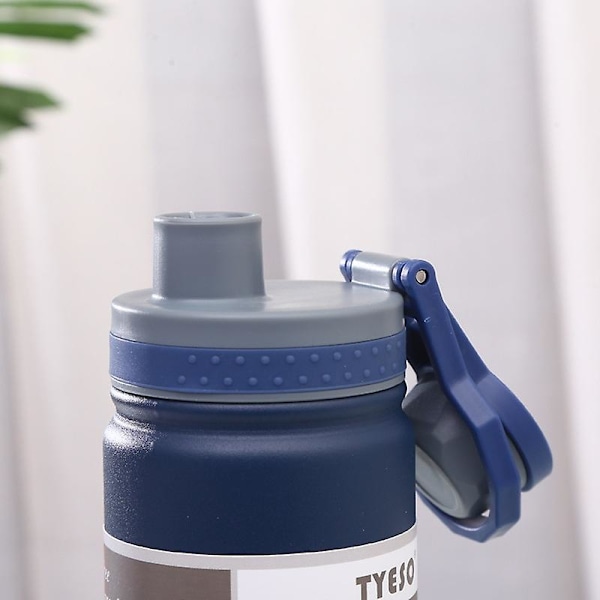 750ml Tyeso Termoskop i rustfrit stål, bærbar vandflaske med stor diameter og stor kapacitet blue