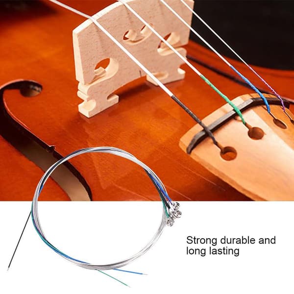 4/4 Violin Strings Steel Strings Full Size 010,014,020,029 (010-029)