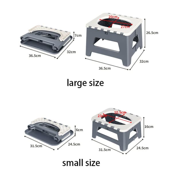 Compact Emergency Toilet, Portable Foldable Solution for Outdoor Camping Trips and Traffic Jams, Discreet Design Grey