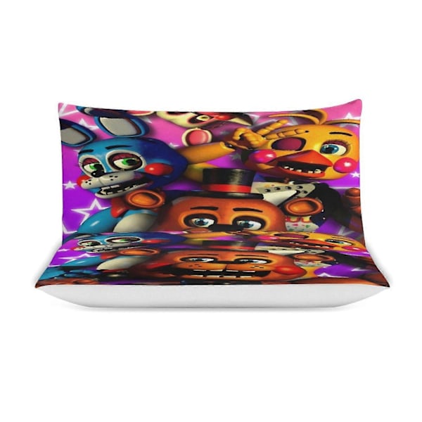 x547 Five Nights at Freddy's FNAF Påslakan Mikrofiber Sängkläder Set 3D-tryckt Lättvikt 3-delars Täcke Set, 1 Påslakan Och 2 Kuddfodral 200x200cm 78x78in