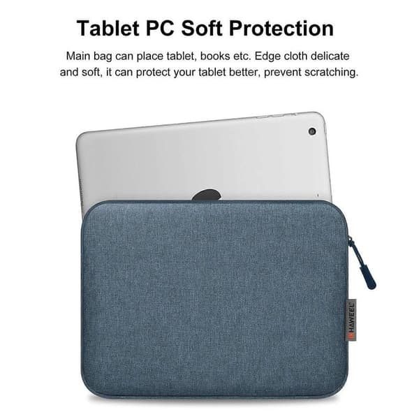 Tablet-etui med lynlås til 9,7-11,0 tommer