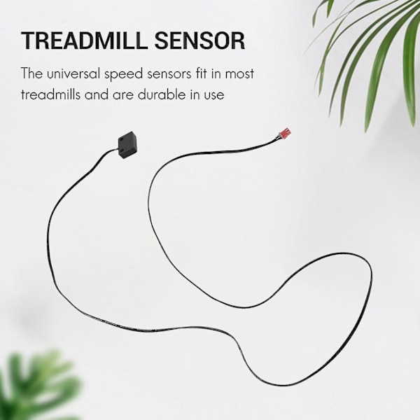 Treadmill Speed Sensor Kabel 2 Pin Lys Sensor Tachometer Magnetisk Induksjon Speed Sensor For Trea Black