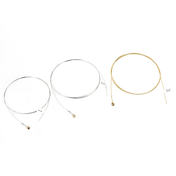 6 x CA60-M 1253 Stålakustiske guitarstrenge båndtråd reservedele