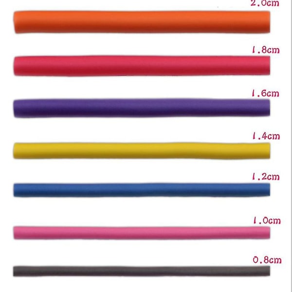 10 st flexibla hårrullar för lockar - mjuka skumrullar för att skapa böjliga lockar - mxbc 1.6cm