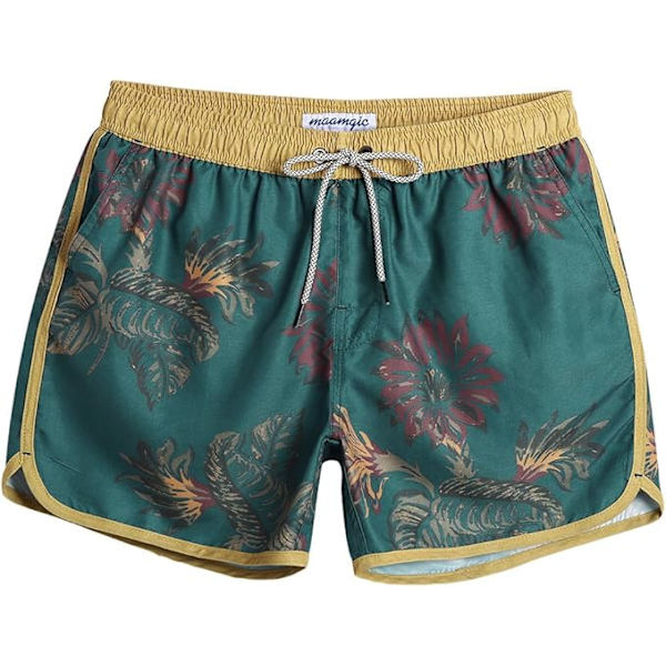 Herr 5\" korta 70-tal 80-tal 90-tal Vintage badbyxor Snabbtorkande badkläder Badshorts Badkläder Boardshorts