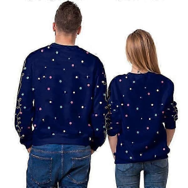 Festlige jule-T-shirts - Langærmet pullover til kvinder og mænd SB102-011 L