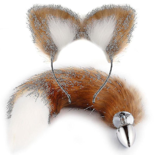 Metallimassageri Pink Fox Tailand ja Fox Ears, roolipeli Cosplay korkea laatu 2024 G