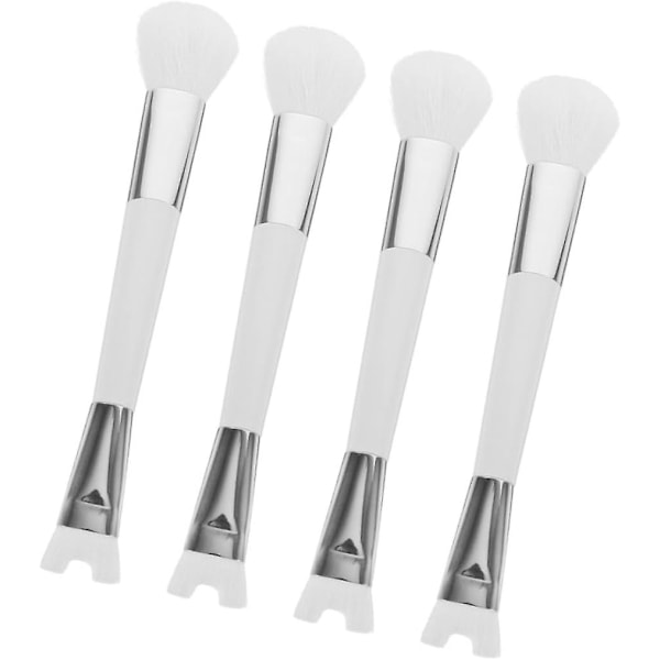 4 st dubbelsidig rouge borste nässkuggborste makeup contouring borste näskontur näsa för kvinnor