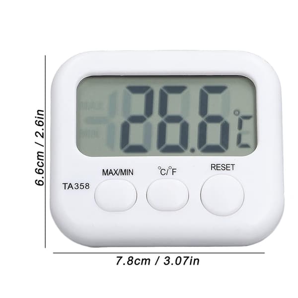 Vann Termometer, LCD Digital Display Temperaturmålingsverktøy for Akvarium, -40~70