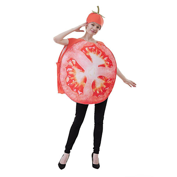 Halloween Frugt Skive Kostume Tomat Cosplay Bodysuit As shown in the figure One size fits all
