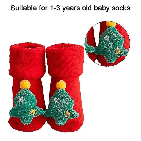 Jouluiset lasten villasukat talvella Lämpimät ja paksut kuumat sukat