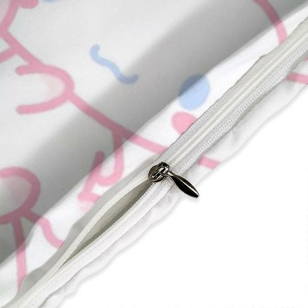 v808 Cinnamoroll 3-osainen yhden hengen sängynpeite - Sisältää 1 yhden hengen peiton ja 2 tyynyliinaa - Haalistumista kestävä mikrokuitu - Cinnamoroll io808 200x200cm 78x78in