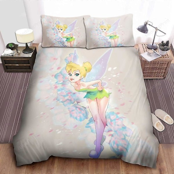 v3792 Sängkläder Tinkerbell Art Påslakanset Barn Sänglinne Sängkläder Sänglakan IU3792 135x200cm 53x78in
