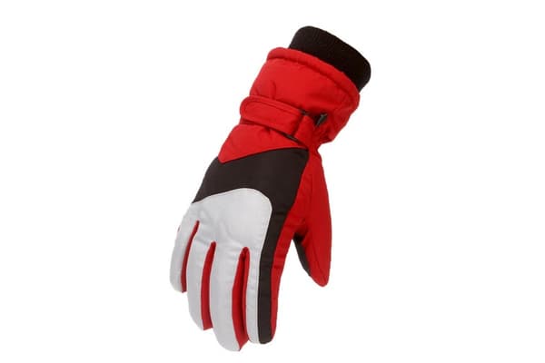 Børneskihandsker. Elastisk håndled for ekstra komfort. Strækbar.