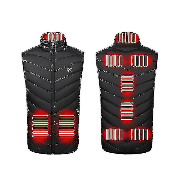 Opvarmet vest unisex opvarmning opvarmet vest elektrisk varmevest XL