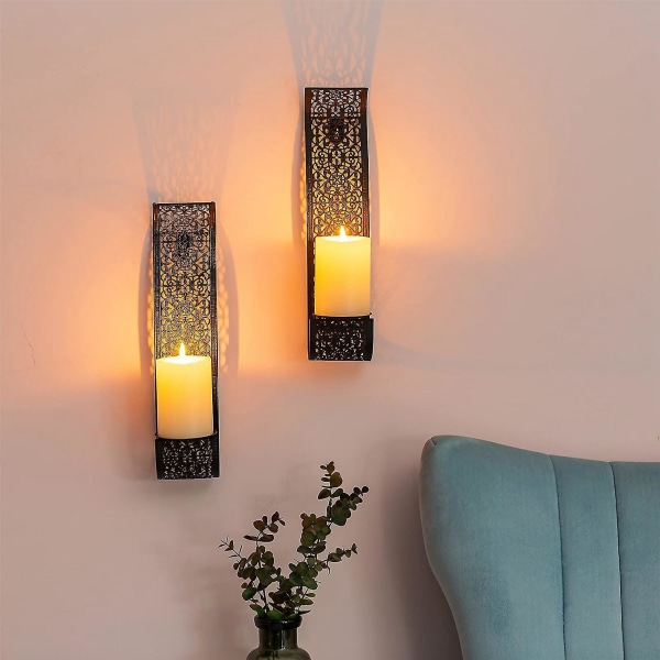 Wall Sconce Candle Holder Wall-mount Pillar Candles Holders For Room Decoration Candle Stand (haoyi